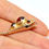 Thumbnail: A Very Nice Antique Victorian 9ct 375 Rose Garnet Cabochon Snake Bracelet 