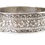 Thumbnail: A Nice Antique Victorian Sterling Silver 925 Floral FM Design Bangle Bracelet