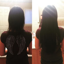 I need to get better at before and aftersπ but this is some 20_ tape in extensions _) _sare