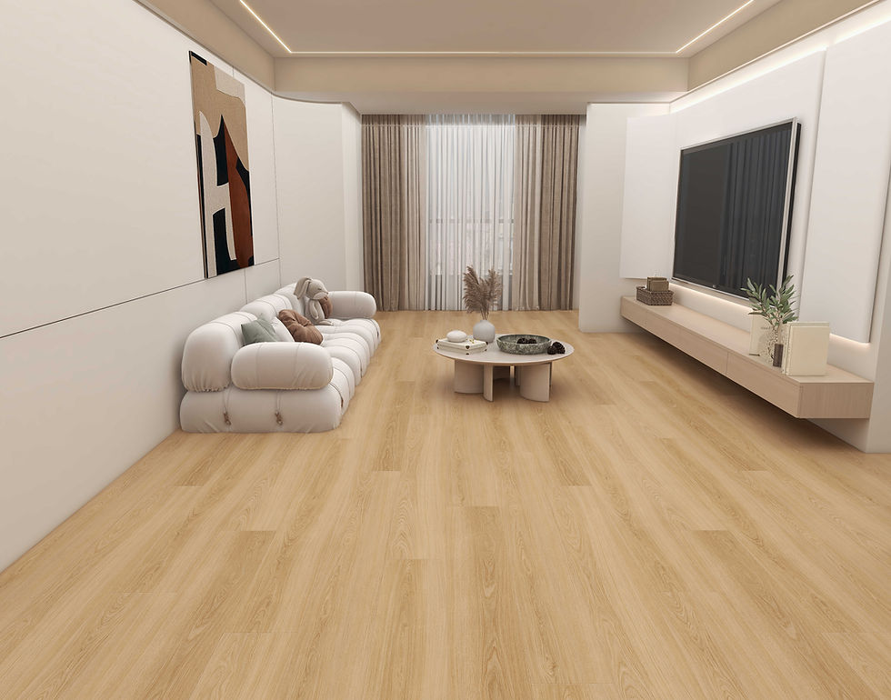 Bay Shore LG609 – Light Oak SPC Flooring in Neutral Modern Living Room