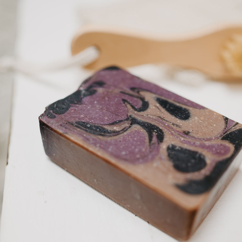 Black Amber Lavender Goats Milk Soap