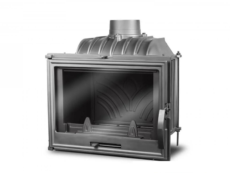 Miniatură: Focar șemineu, Fontă, W13. 9.5 kw