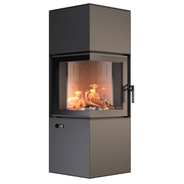 Miniatură: Bokar Forum Soba de Colț din Oțel 9.2 kW Albă