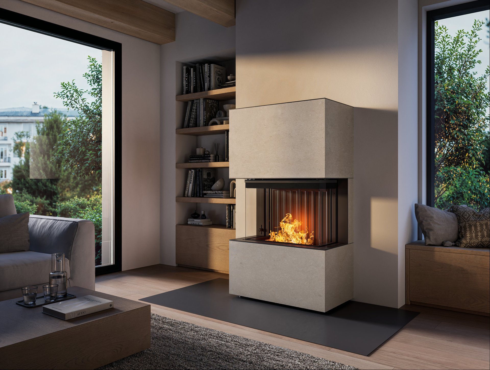 Șemineu compact pe lemne Spartherm Opal