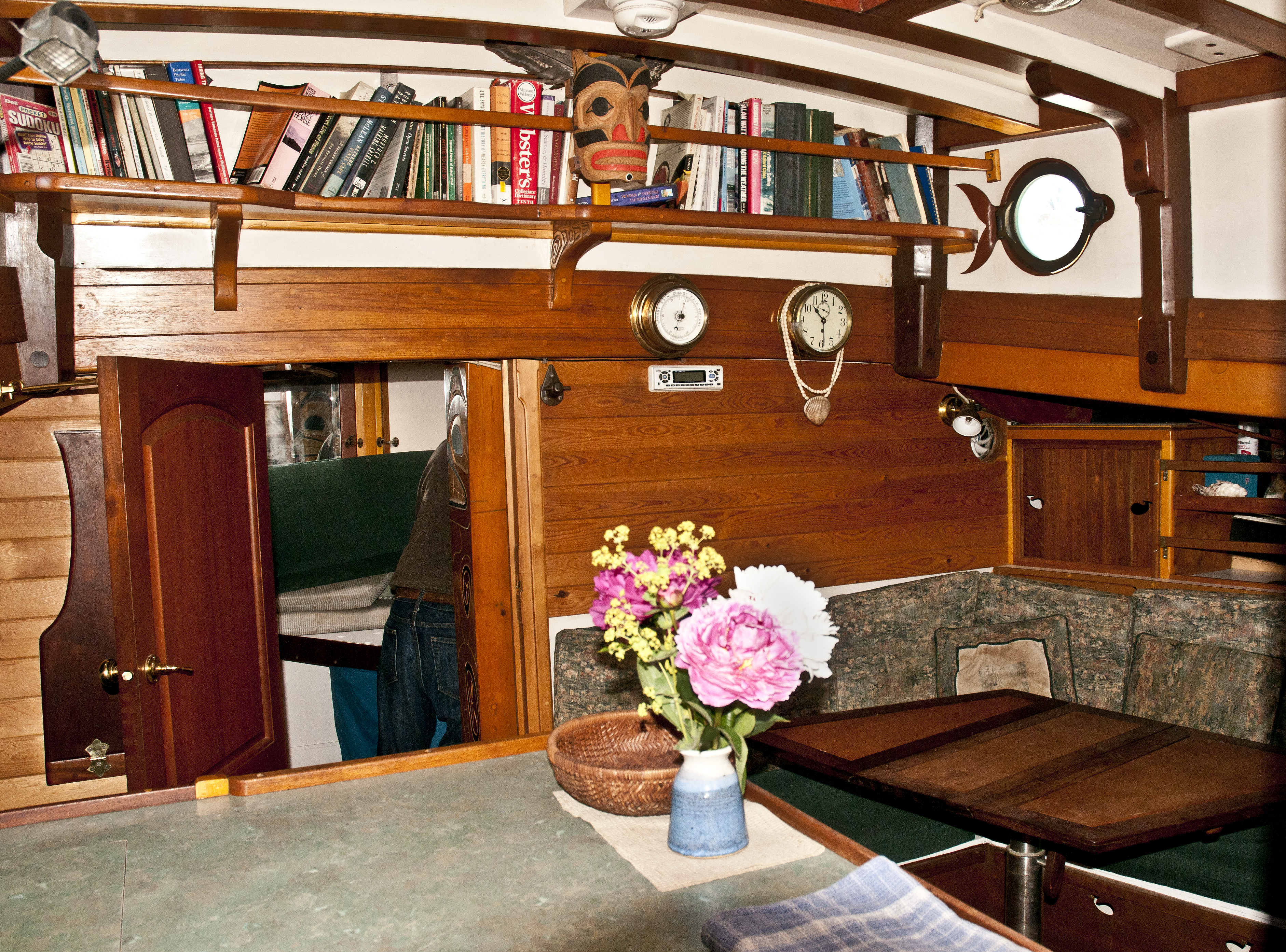 looking forward from galley