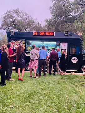 taco truck serving outside for thanksgiving