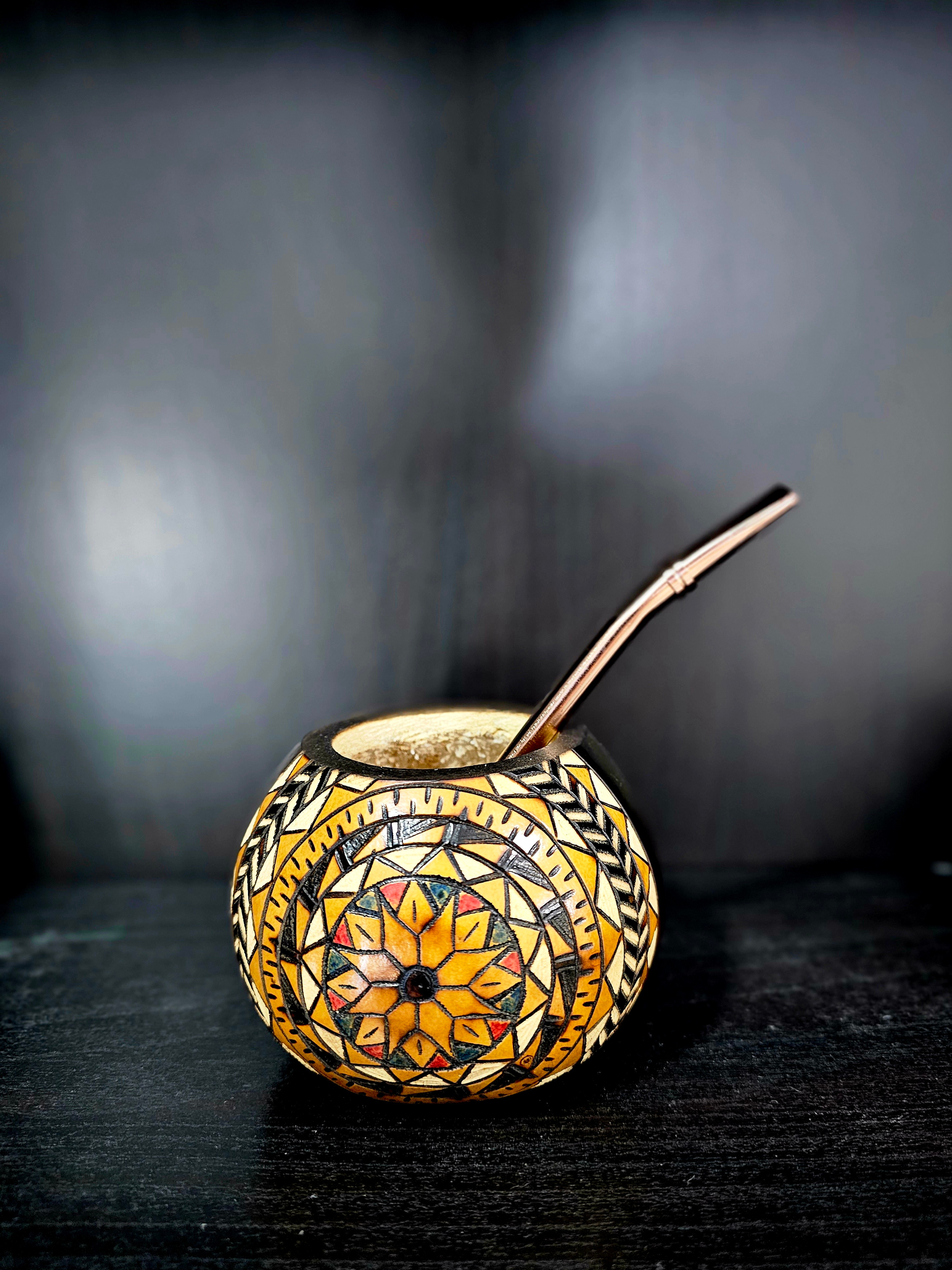 Original Mate Yerba Gourd Hand carved
