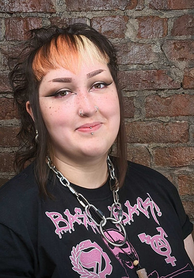 This is an image of Sarah Harrison, a stylist at B-Bombshell Salon