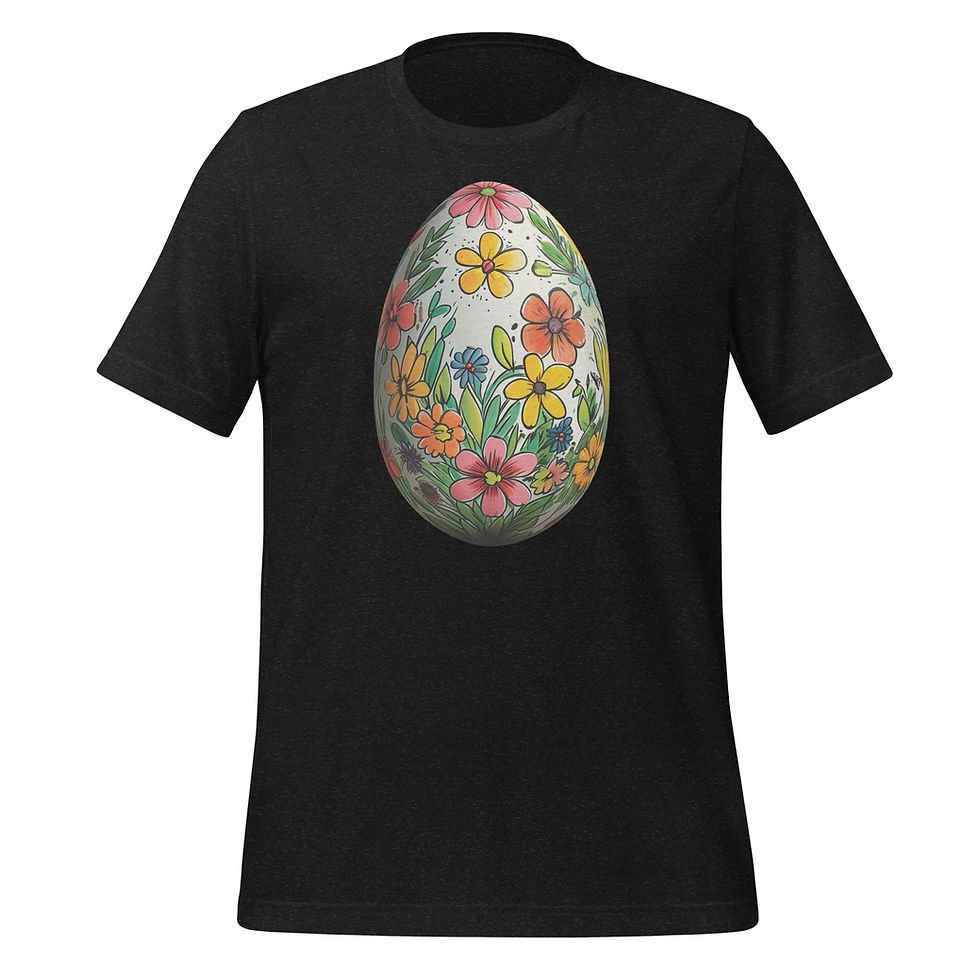 Thumbnail: Country Floral Easter Egg, Unisex T-Shirt