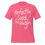 Thumbnail: Casual pink, short sleeve t-shirt with the words ‘Perfectly Good Enough’ printed in a bold, flowing white chalk-style font.