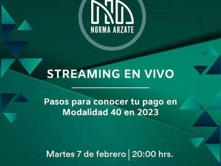 Streaming en vivo: Pasos para conocer tu pago en Modalidad 40 en 2023.