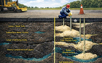 Deep Foam Injection - Deep Soil Stabilization - Reinforce Weak Soil Structure - Weak Soil 