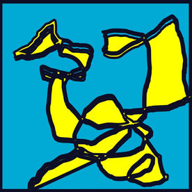 MACHAY Blue & Yellow Limited Edition Giclee Print