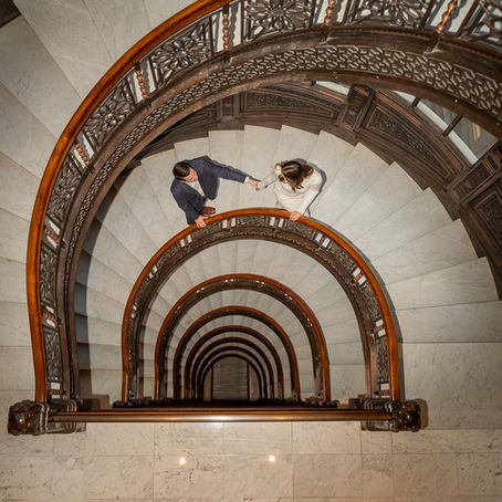 Addie & Seth Proposal | Rookery Building Chicago