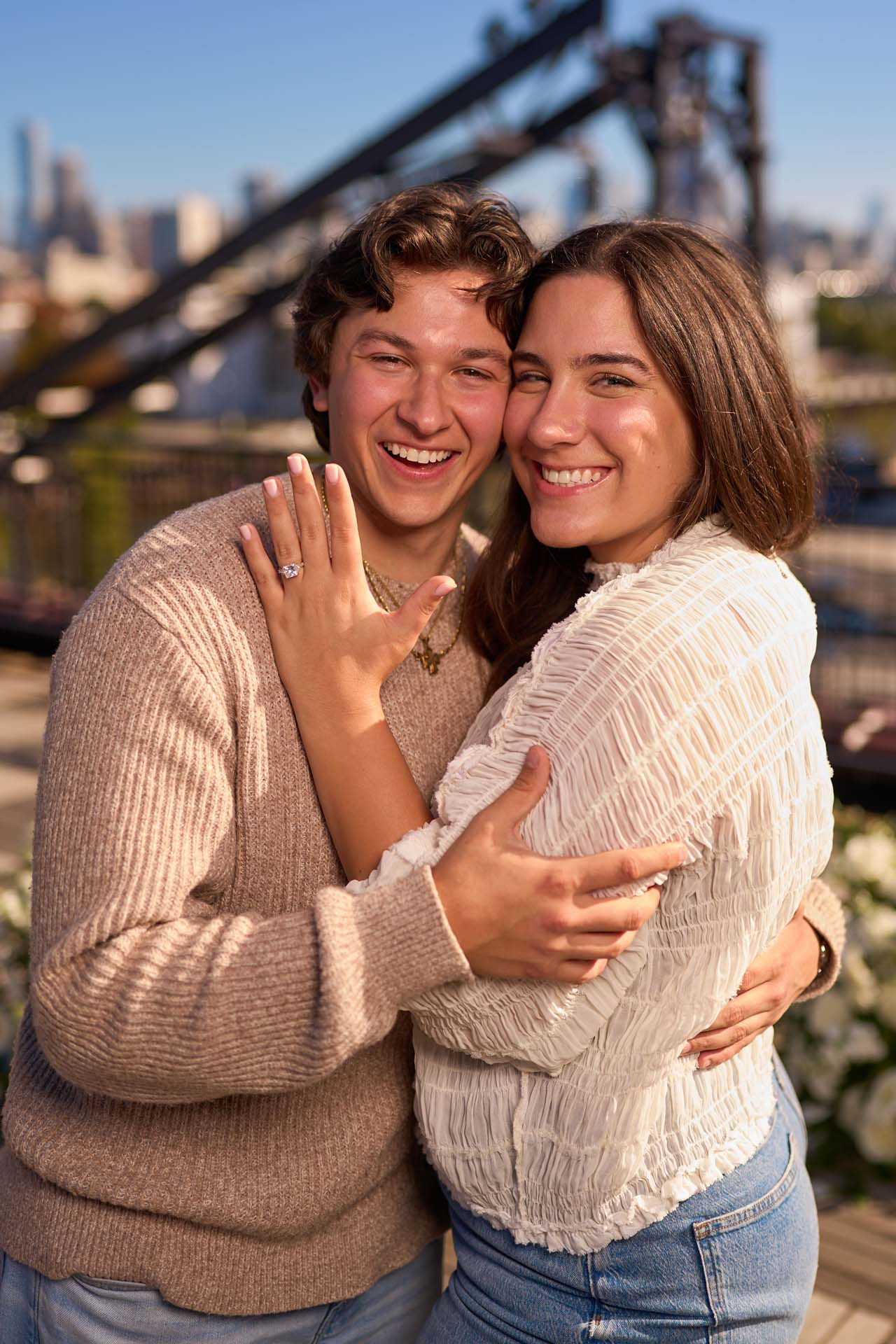 Chicago Proposal Photography at Three Top Lounge