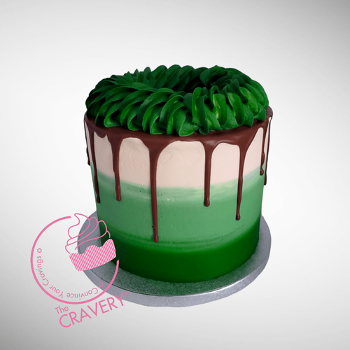GREEN DRIP CAKE THE CRVAERY CAKES
