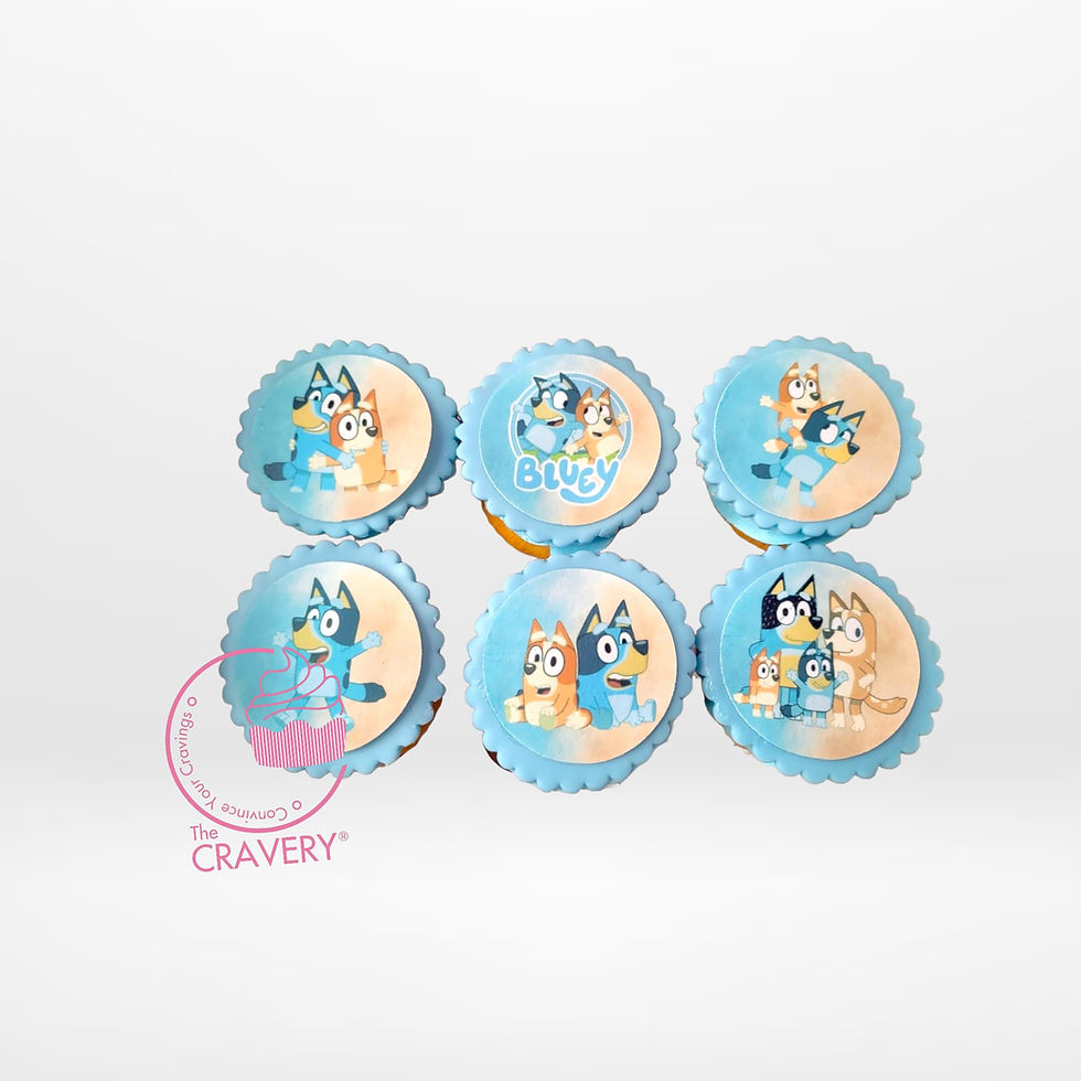 BLUEY CUPCAKES