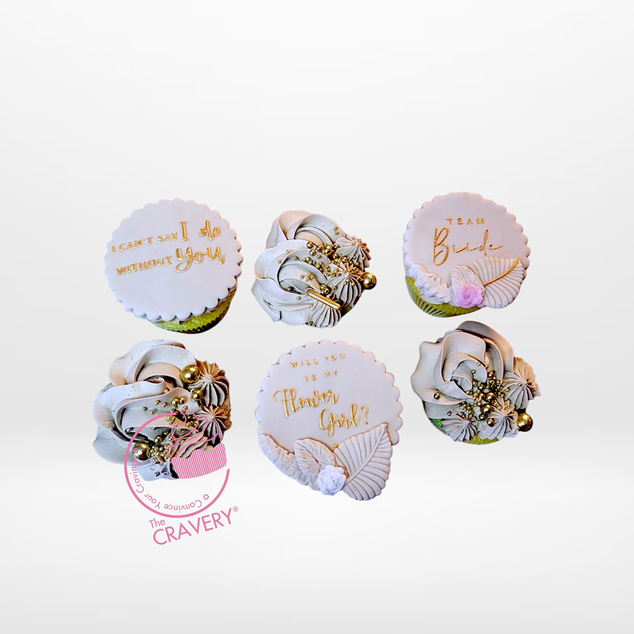 TEAM  BRIDE- FLOWER GIRL CUPCAKES