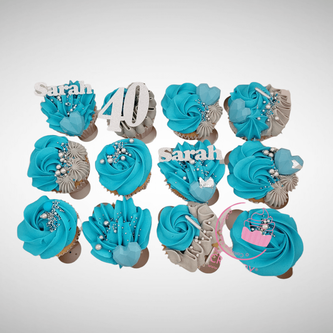 Buy 40th birthday cupcake cake online