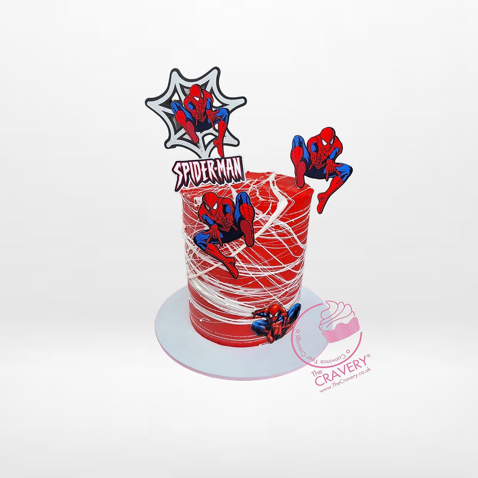 SPIDERMAN WEB CAKE