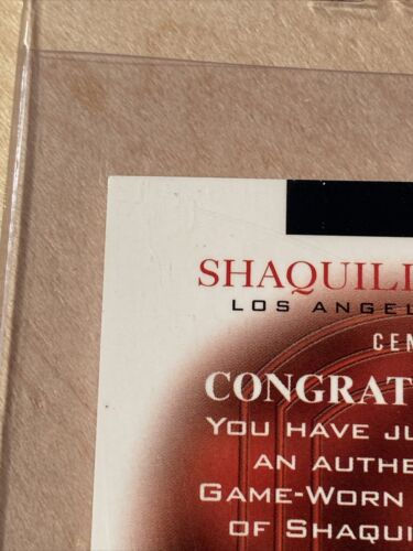 Thumbnail: 2003-04 Topps Pristine Shaquille Shaq O'Neal Generals GU Lakers Jersey PG-SO