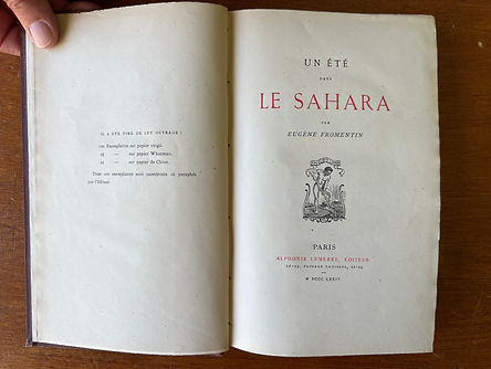 Lettre inédite d'Eugène Fromentin. Collection privée