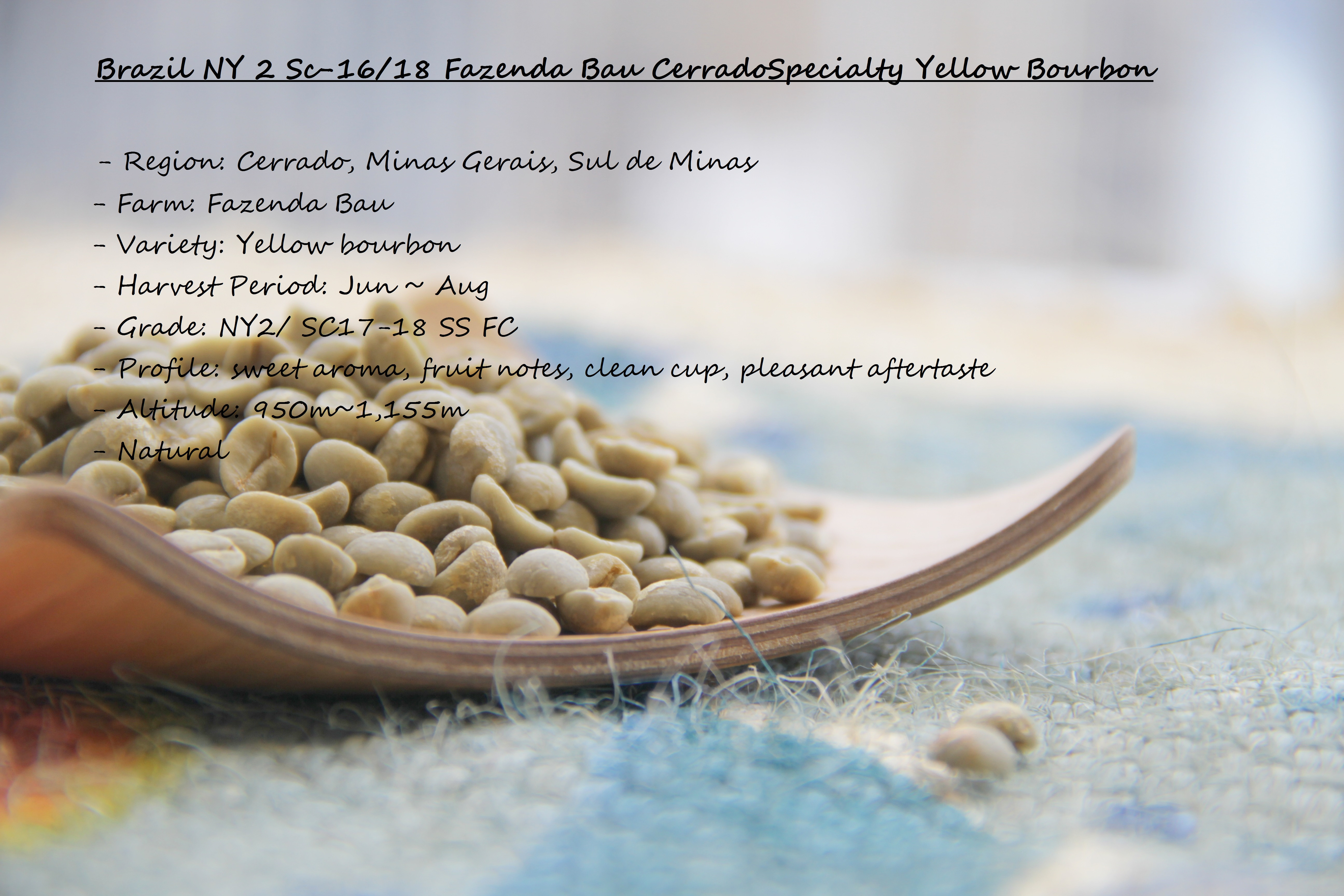 Brazil NY2 SC-16 18 Fazenda Bau Cerrado Specialty
