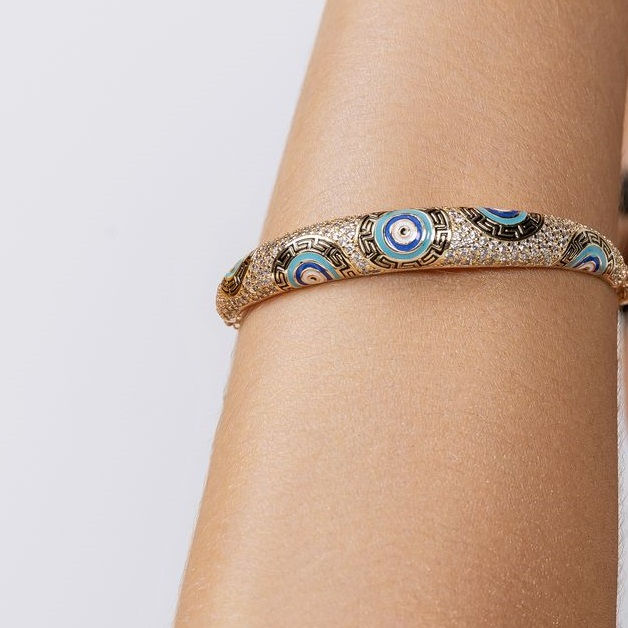 Miniatura: Bracelete Olho Grego Resina