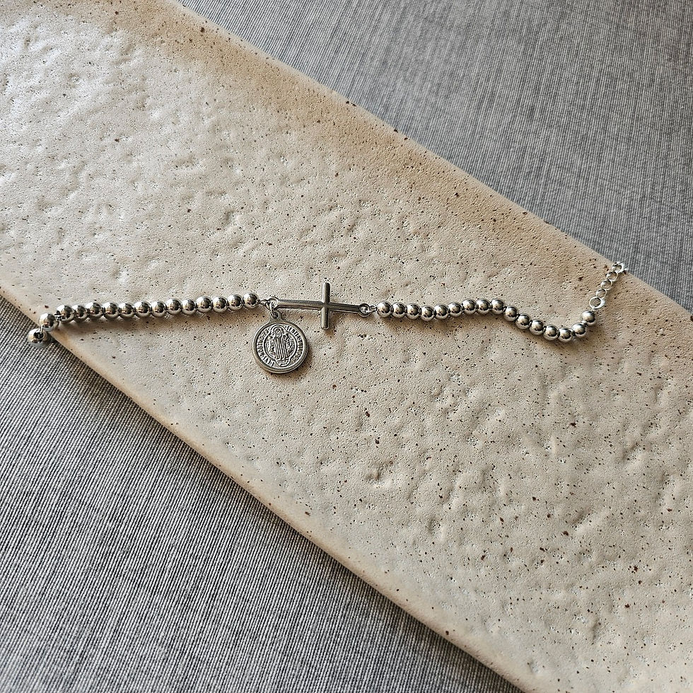 Miniatura: Pulseira Cruz São Bento