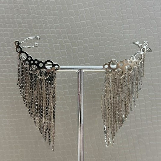 Miniatura: Ear Cuff Bolas Franjas