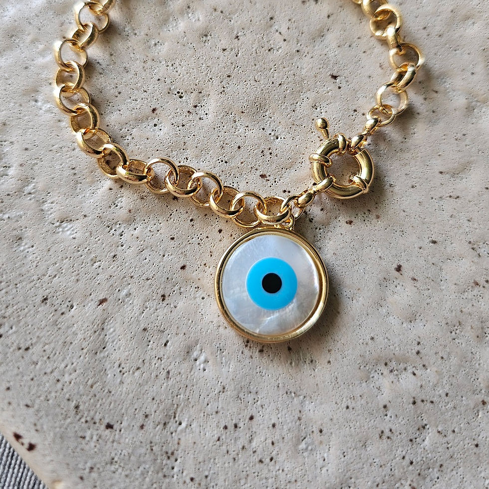 Miniatura: Pulseira Elos Olho Grego