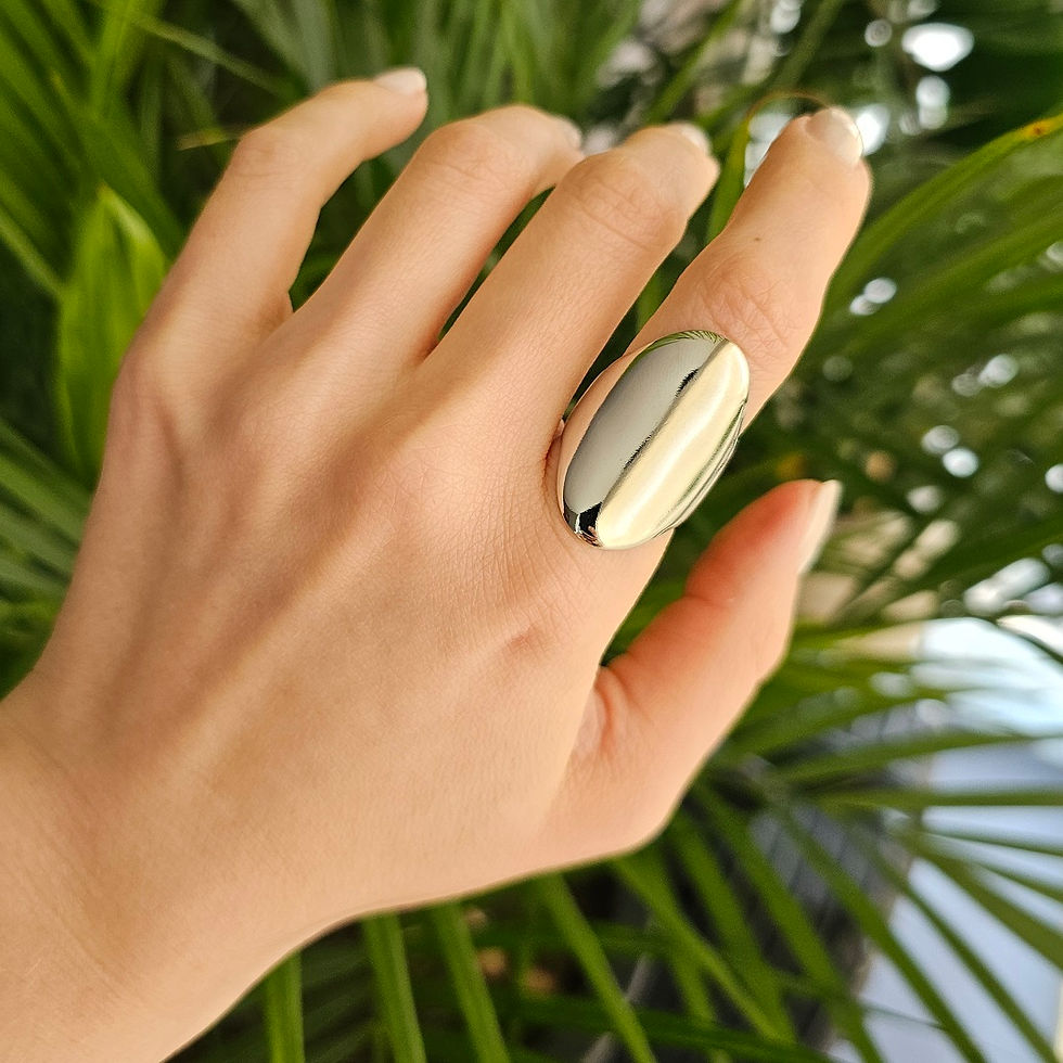 Miniatura: Anel Chapa Oval