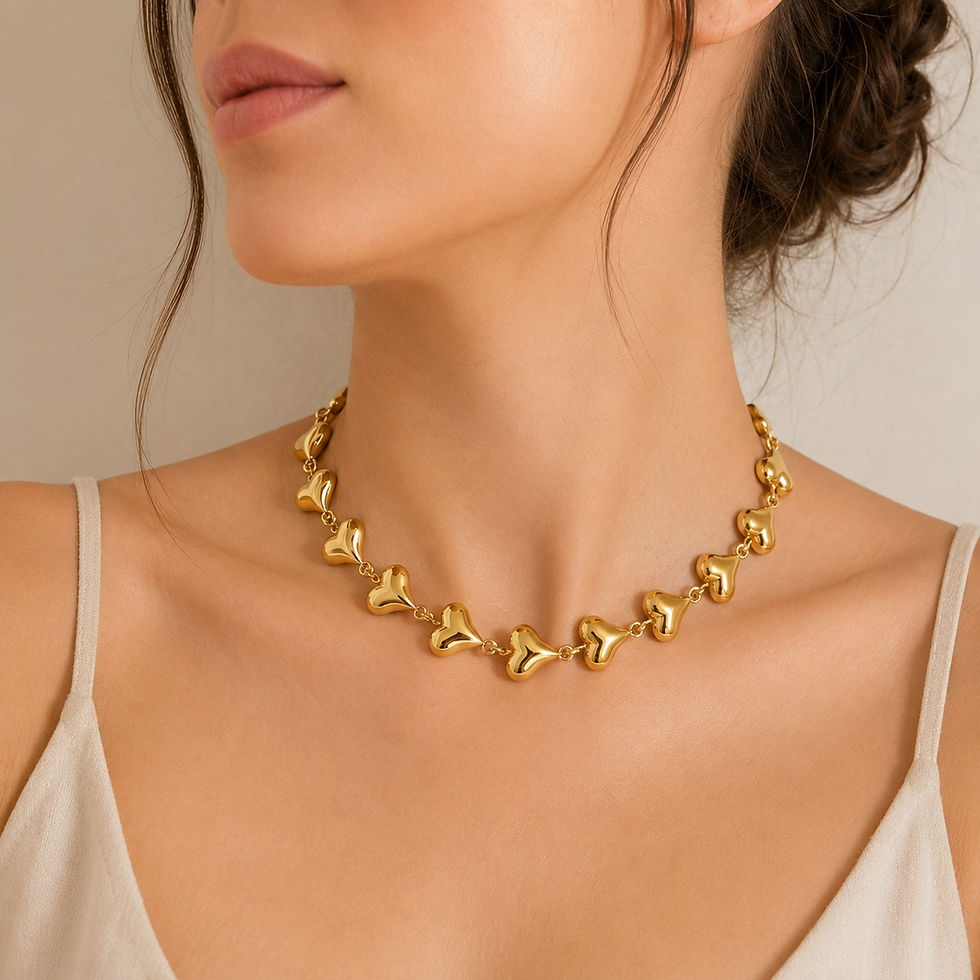 Miniatura: Choker Maxi Corações