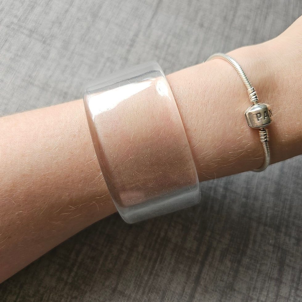 Miniatura: Bracelete Acrílico Transparente