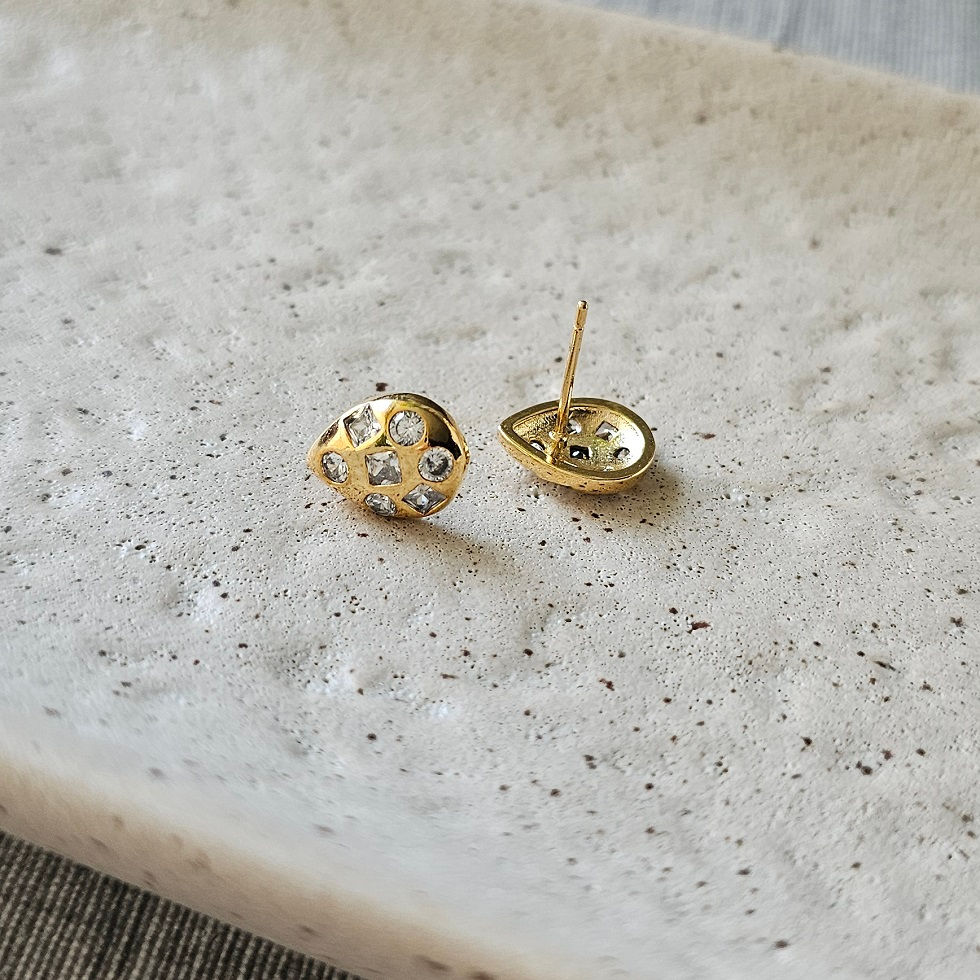 Miniatura: Brinco Gotinha Zircônias