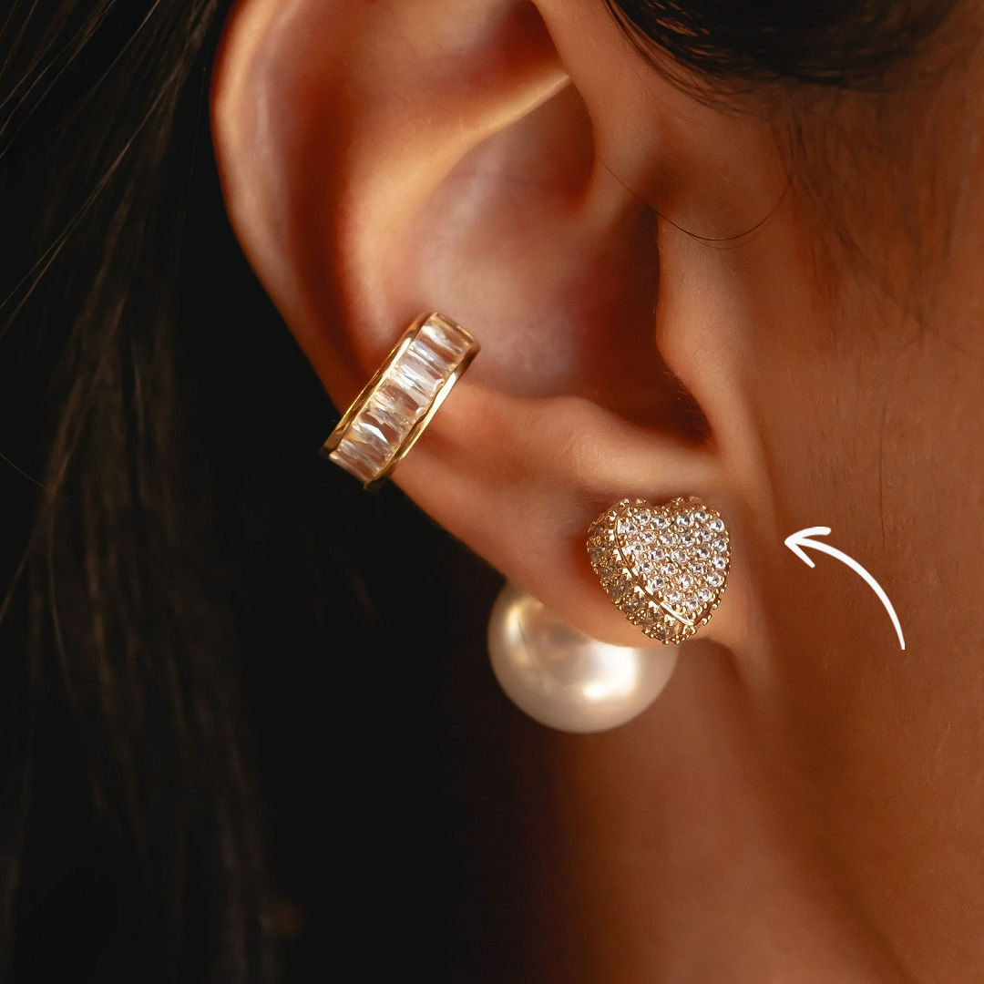 Ear Jacket Coração