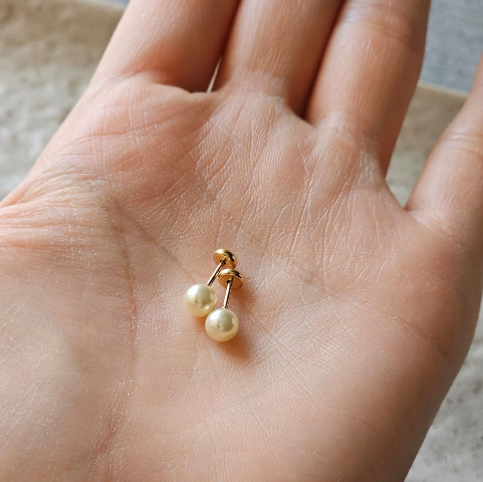 Miniatura: Brinco Pérola 5mm