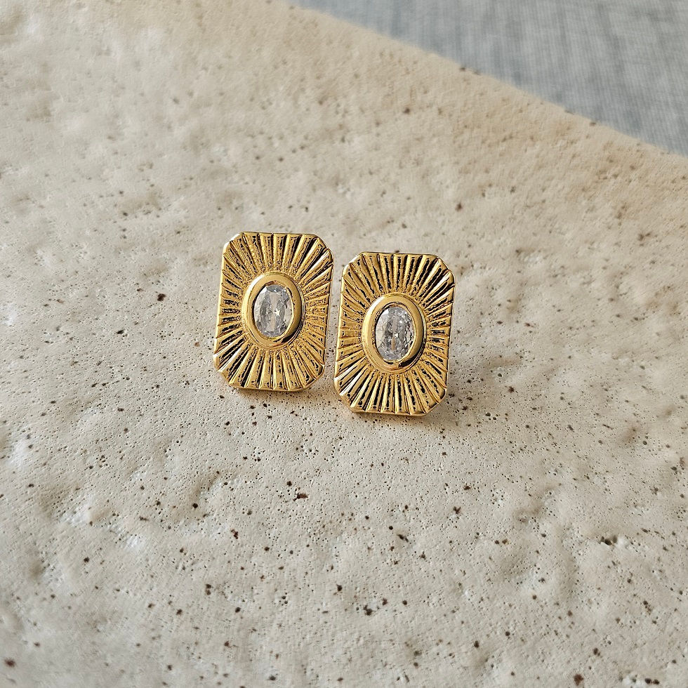 Miniatura: Brinco Retangular Raios