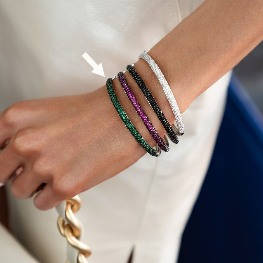 Miniatura: Bracelete 3 Fileiras em Zircônias