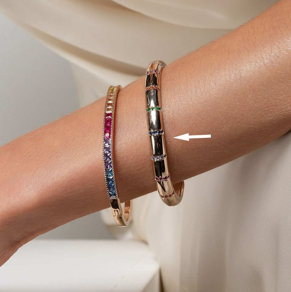 Miniatura: Bracelete Aberto Zircônias Colors
