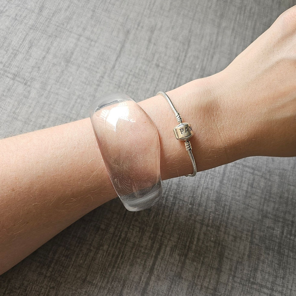 Miniatura: Bracelete Acrílico Transparente