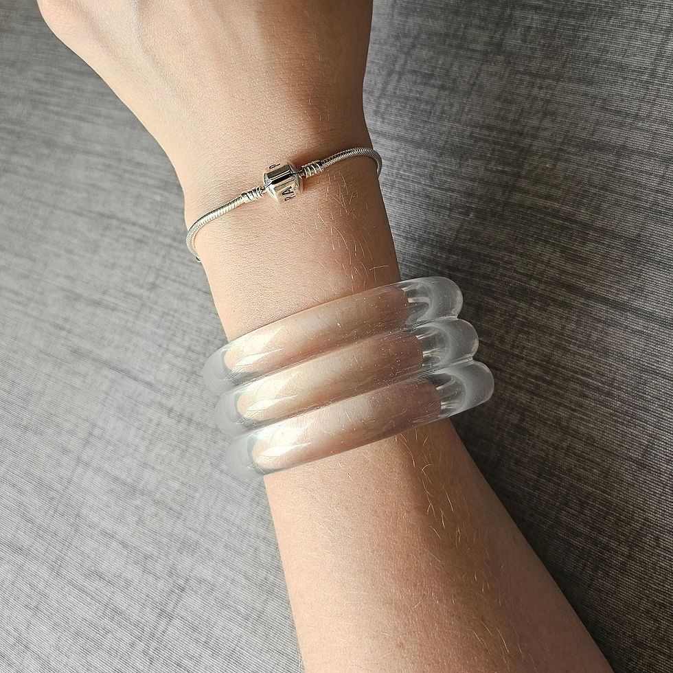 Miniatura: Bracelete Acrílico Transparente