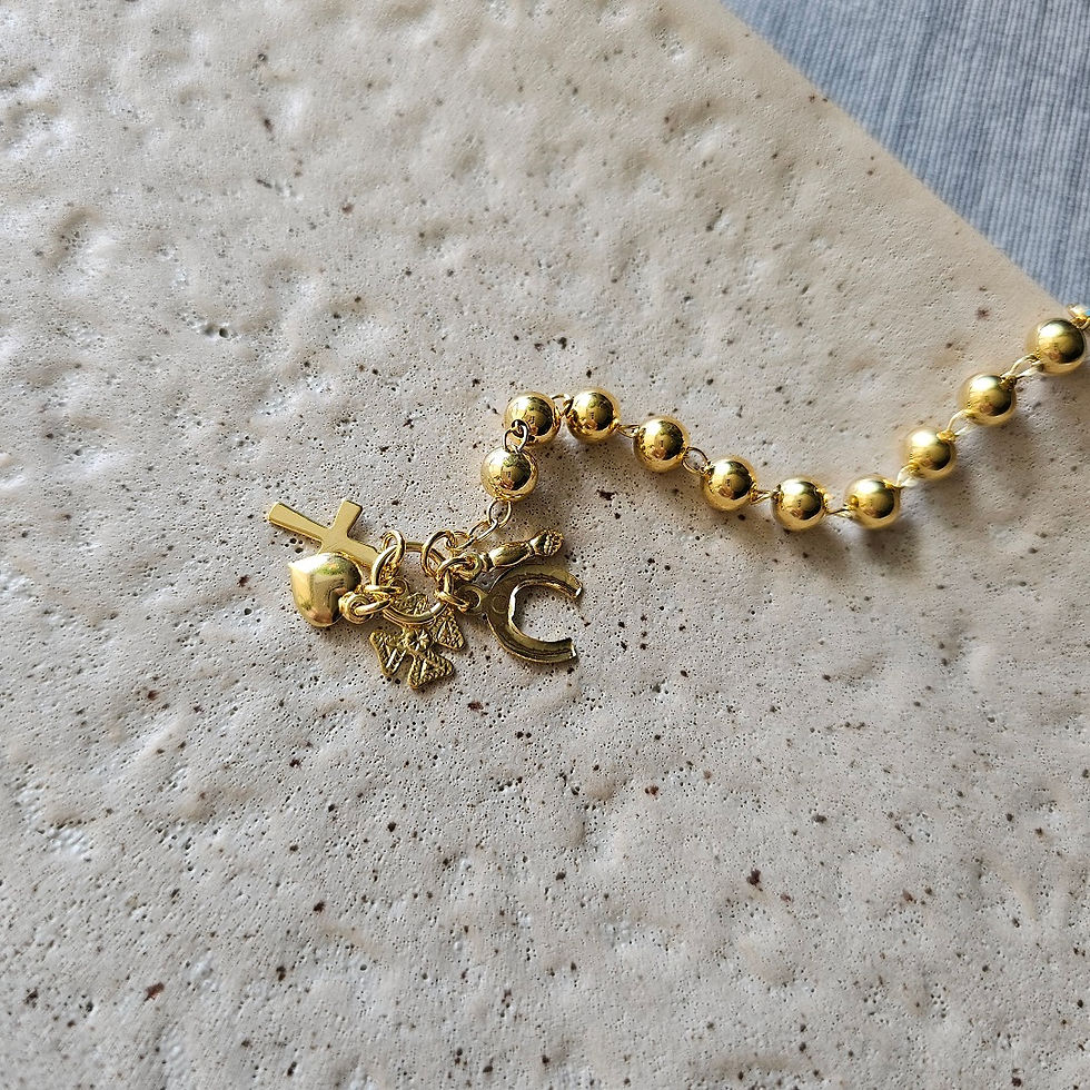 Miniatura: Pulseira Bolinhas Olho Grego