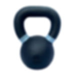 Fortuss Cast Iron Powder Coated Kettlebell 6 KG back side