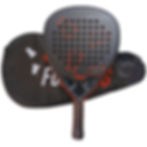FORTUSS Padel Tennis Racket Diamond Shape (Red/Black) with carry bag
