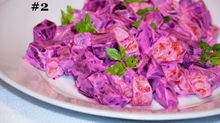 Creamy beets salad