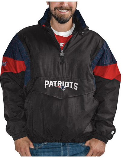 Thumbnail: New England Patriots 100th Starter Breakaway Pullover Jacket