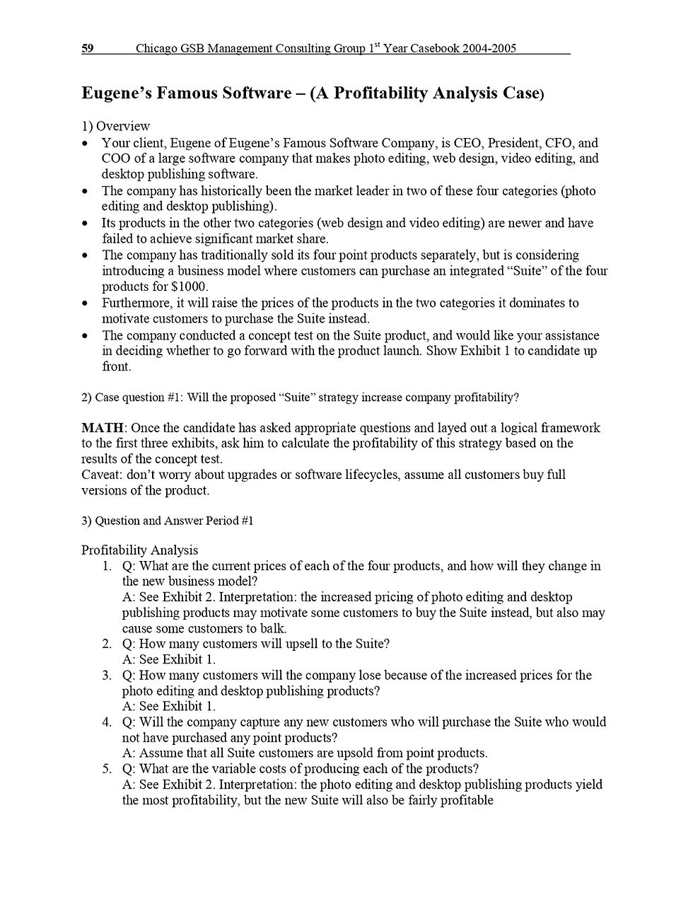 Thumbnail: University of Chicago Consulting Casebook