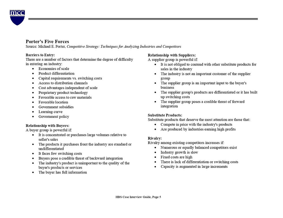 Thumbnail: Harvard Business School Consulting Casebook