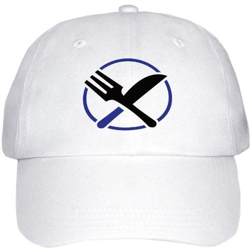 White Adjustable Curved Hat
